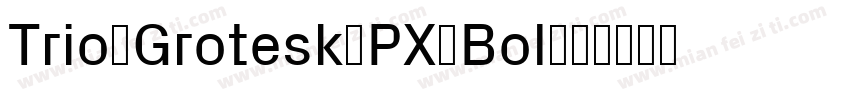 Trio Grotesk PX Bol字体转换